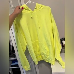 Neon yellow hoodie